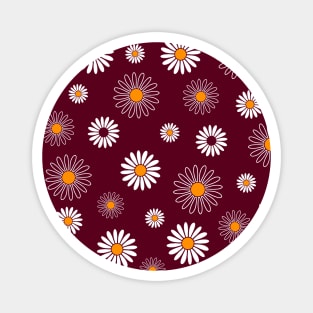 Cute Daisy Flower Pattern Magnet